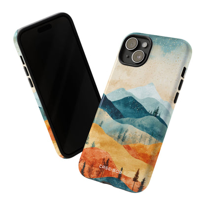 Moonlit Mountains iPhone 15 Plus Case - Tough