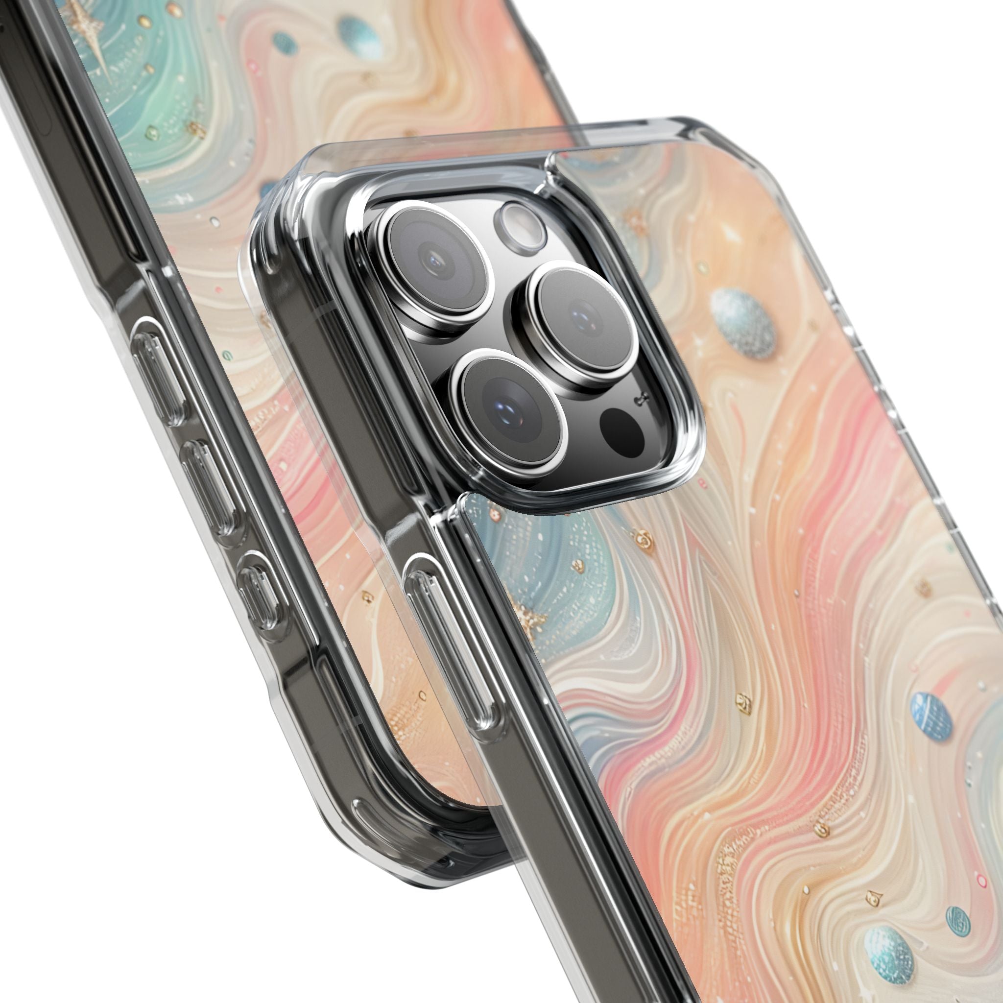 Iridescent Swirls iPhone 16 Pro Max Case - Impact