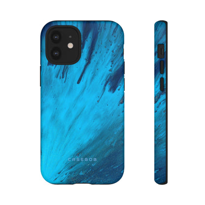 Light Blue Ink Art | Phone Case