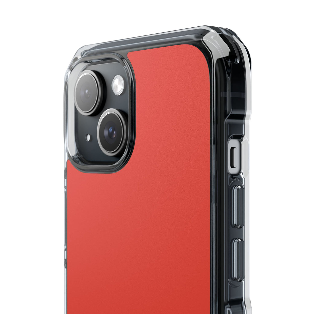 Cinnabar Red | Phone Case for iPhone (Clear Impact Case - Magnetic)