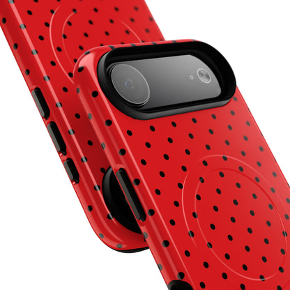 Crimson Dot Matrix iPhone 17 Air Case - Tough+