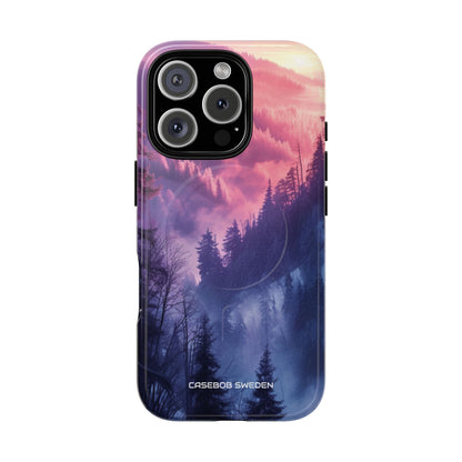 Misty Forest Serenity - Tough + MagSafe® iPhone 16 Phone Case