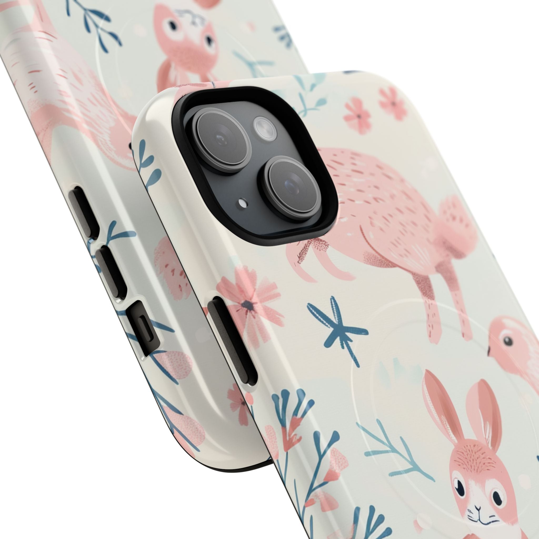 Pastel Whimsical Nature - Tough + MagSafe® iPhone 15 Phone Case