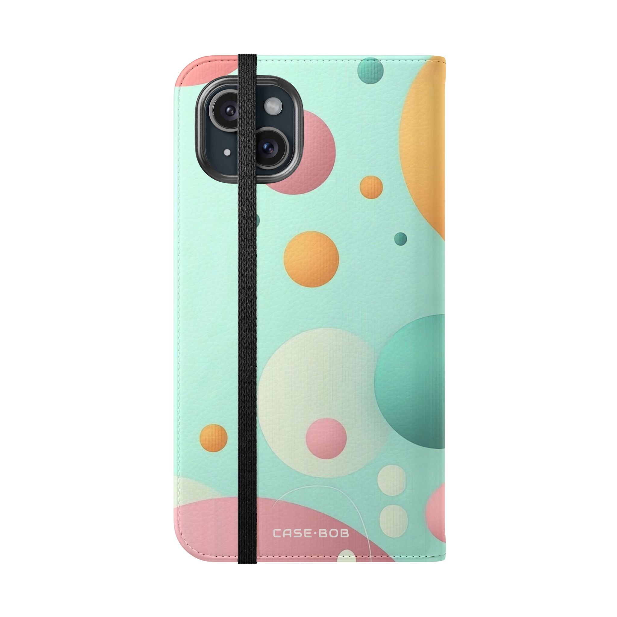 Pastel Circles Flow - iPhone 15 Plus Case - Wallet