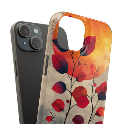 Sunlit Branch - Slim iPhone 15 Phone Case