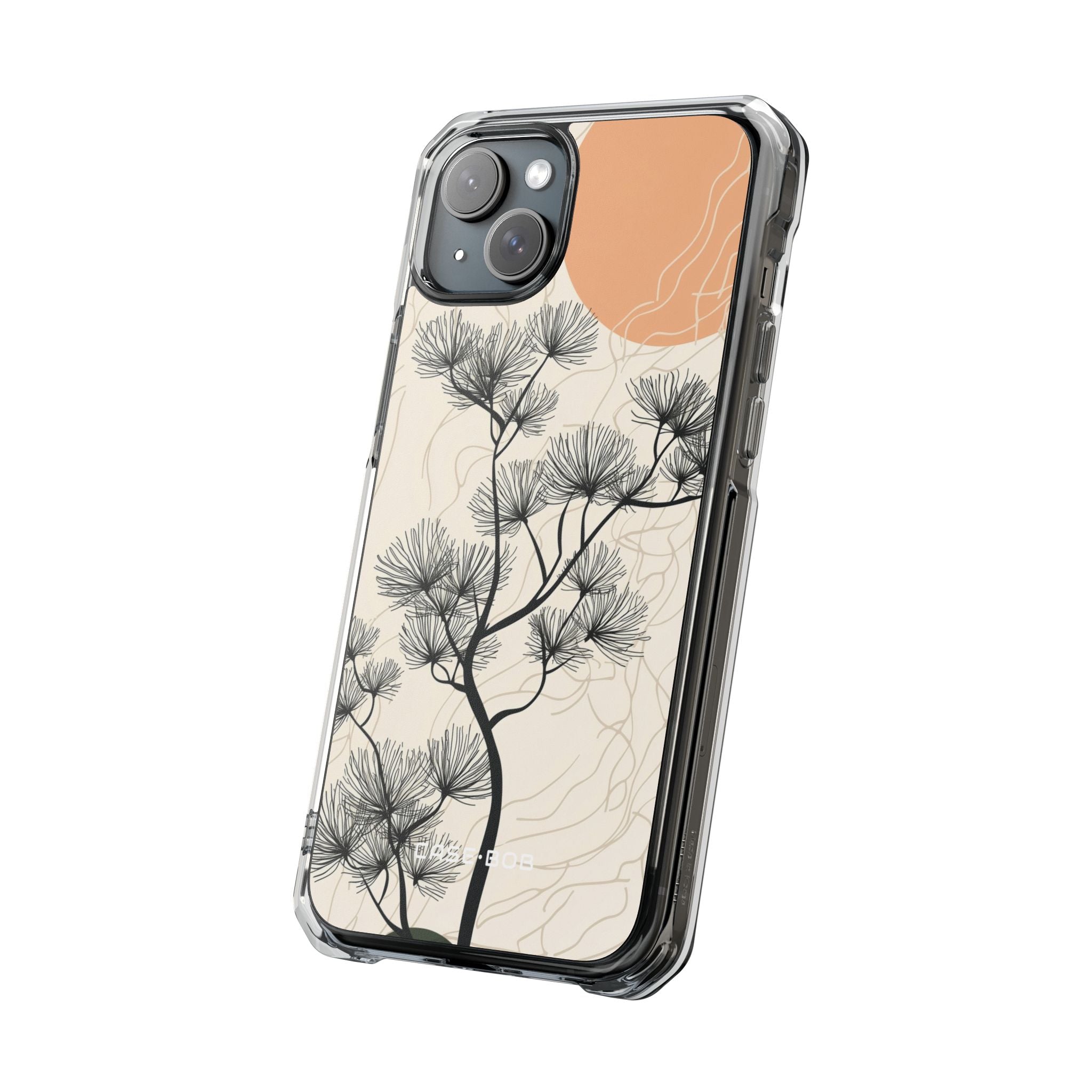 Spiky Tree Sunset iPhone 15 Plus Case - Impact