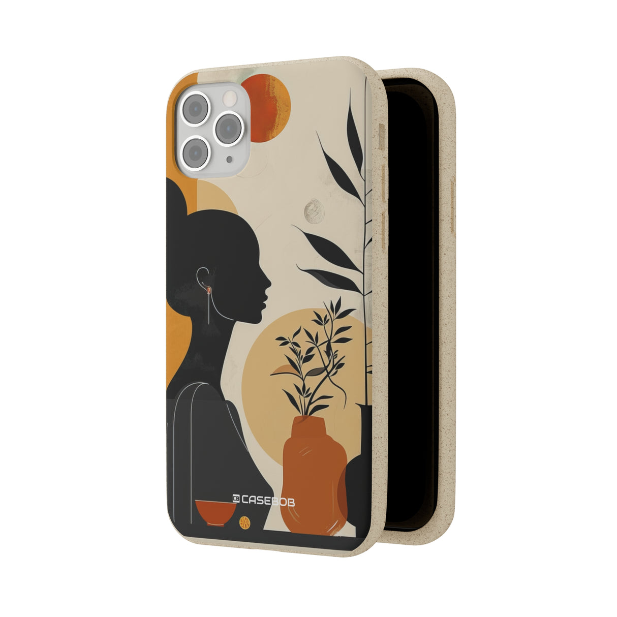 Modern Silhouette Tranquility | Biodegradable Phone Case