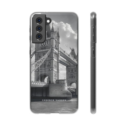 Tower Bridge Monochrome Architecture Study Samsung S21 - Flexi Phone Case