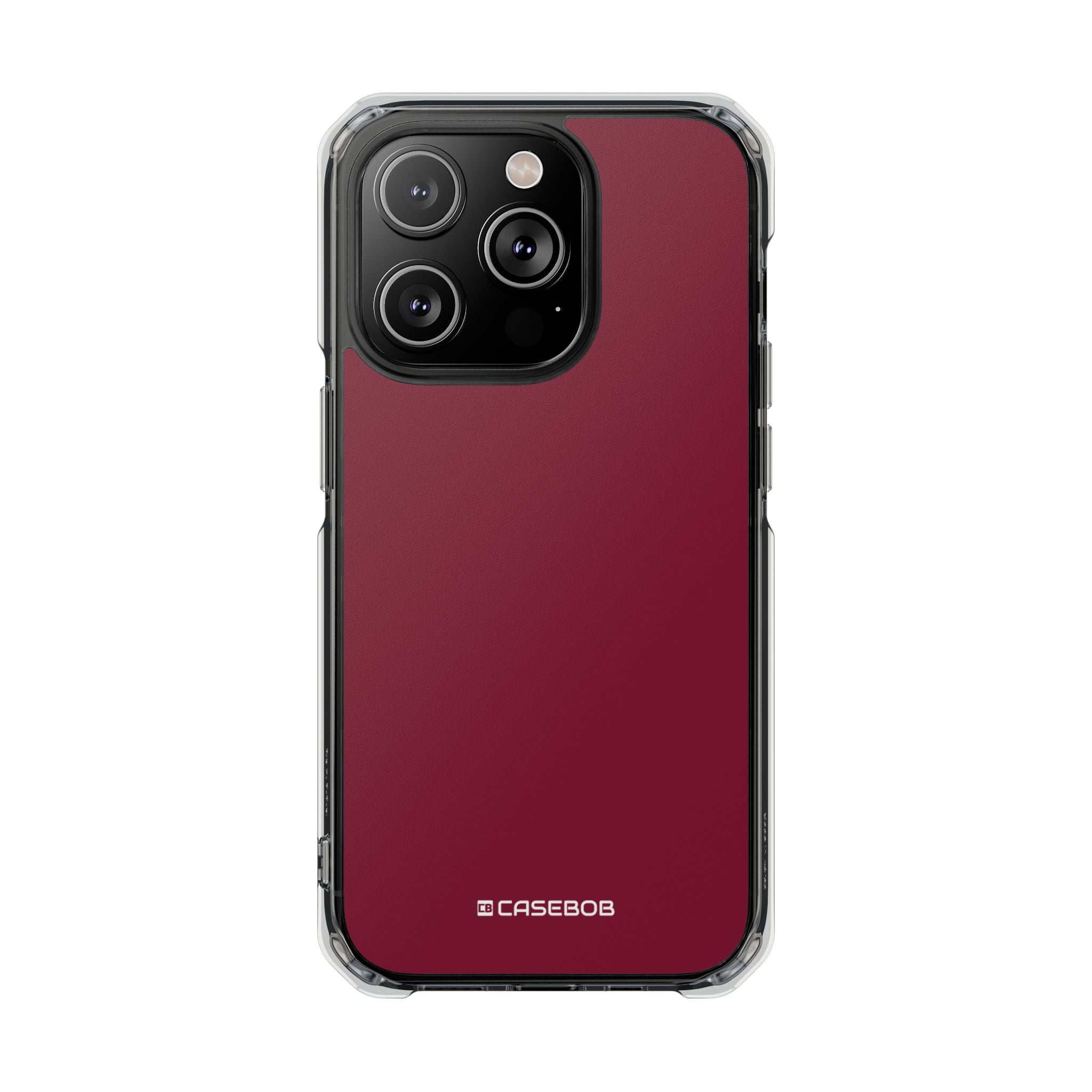 Claret Red - Clear Impact Case for iPhone