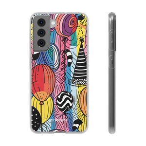 Vibrant Party Whimsy | Flexible Phone Case for Samsung Galaxy