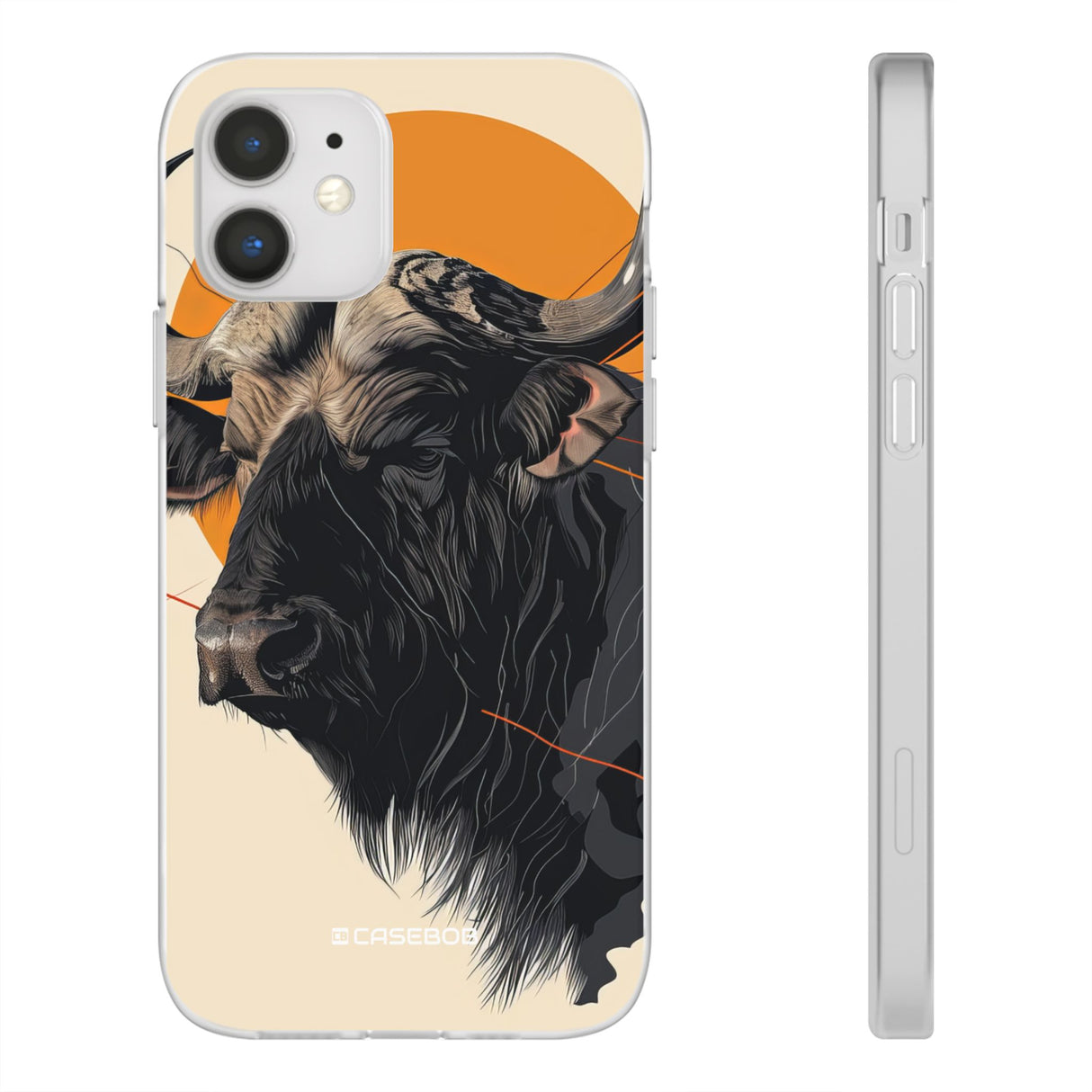 Majestic Buffalo Sun | Flexible Phone Case for iPhone