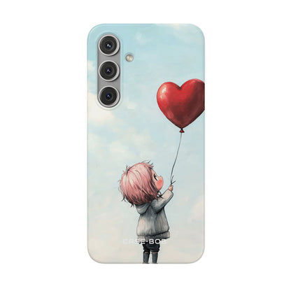 Heart Balloon Glow Samsung S24 Plus Case - Soft