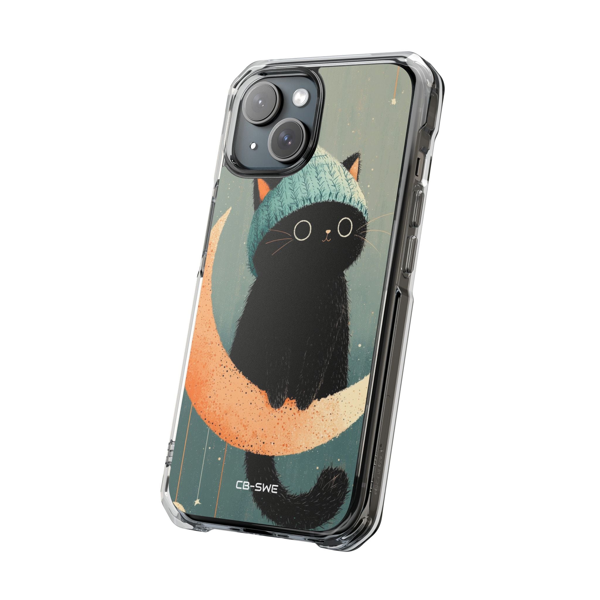 Cat Sits Dreaming iPhone Case - Impact