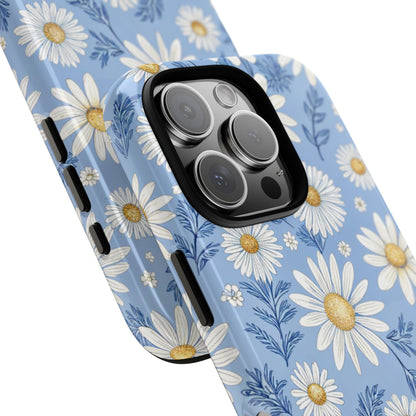 Daisies On Blue - iPhone Case