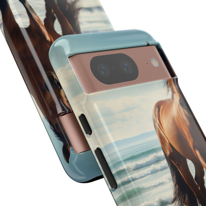 Horse Gallops Shoreline - Google Pixel Case