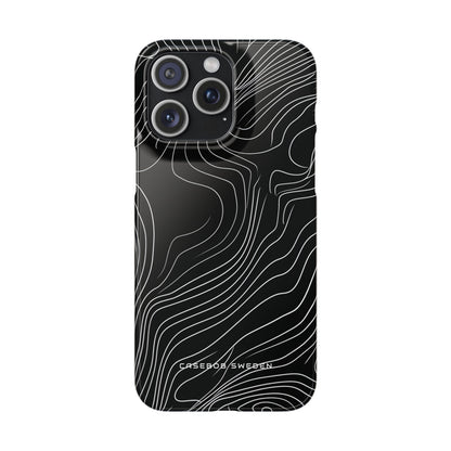 Contour Waveform Flow iPhone 15 - Slim Phone Case