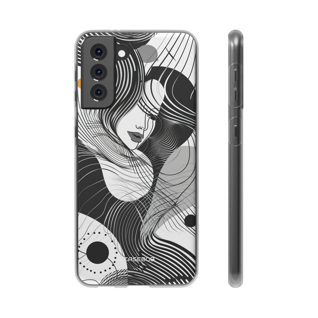 Fluid Noir Rhythm | Flexible Handyhülle für Samsung Galaxy