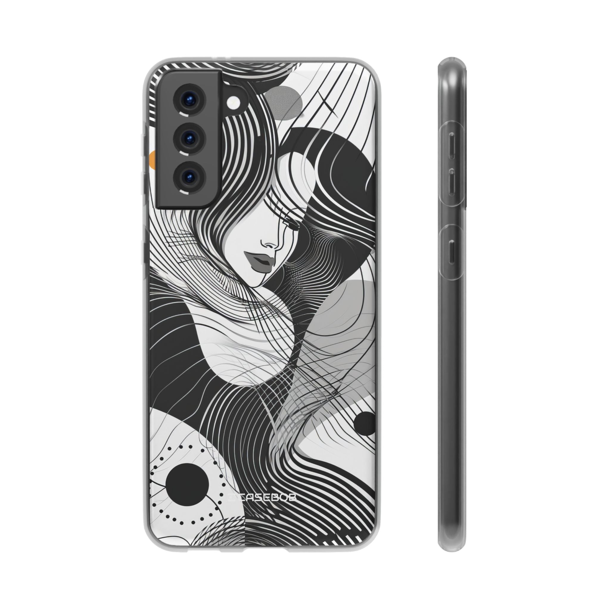 Fluid Noir Rhythm | Flexible Phone Case for Samsung Galaxy