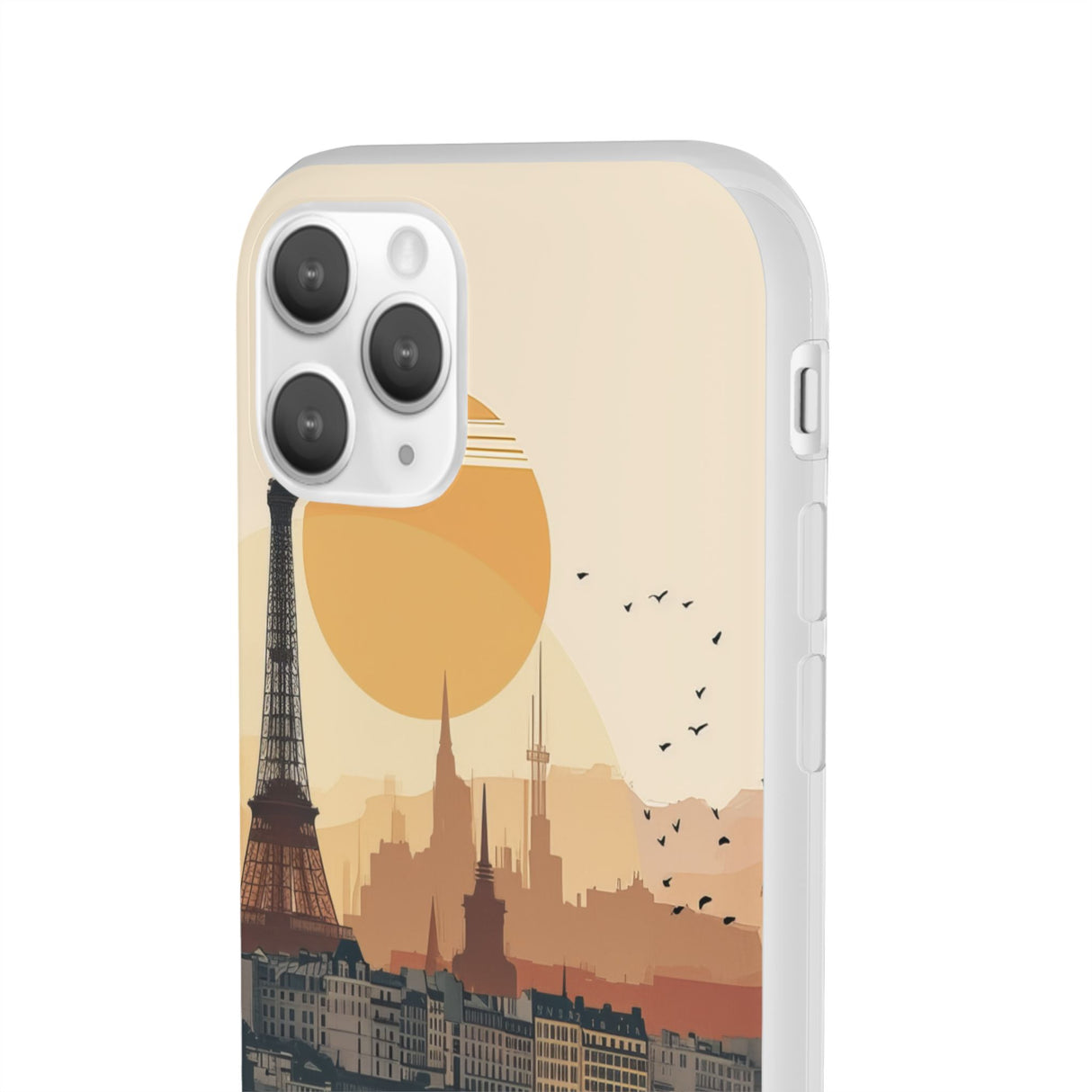 Parisian Sunset Serenity | Flexible Phone Case for iPhone