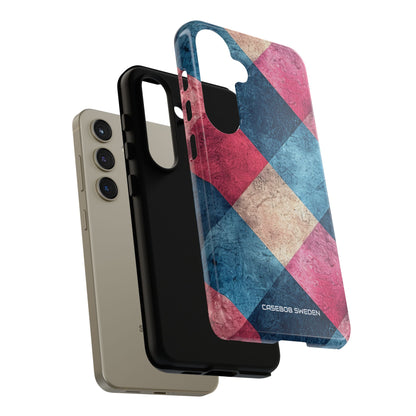 Bold Geometric Squares - Tough Samsung S24 Phone Case