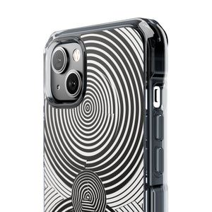 Hypnotic Geometry - Phone Case for iPhone (Clear Impact - Magnetic)