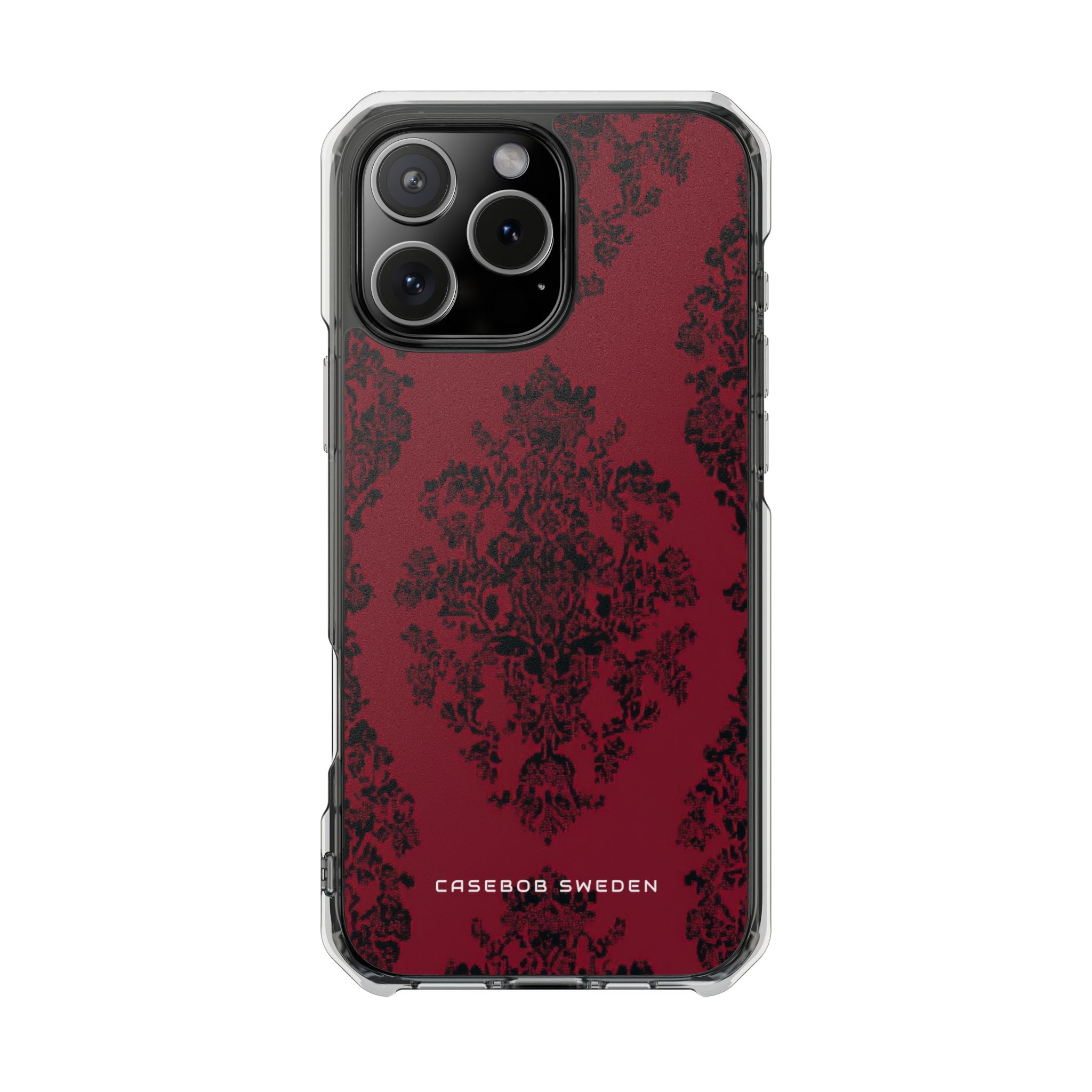 Gothic Crimson Elegance iPhone 16 - Clear Impact Phone Case