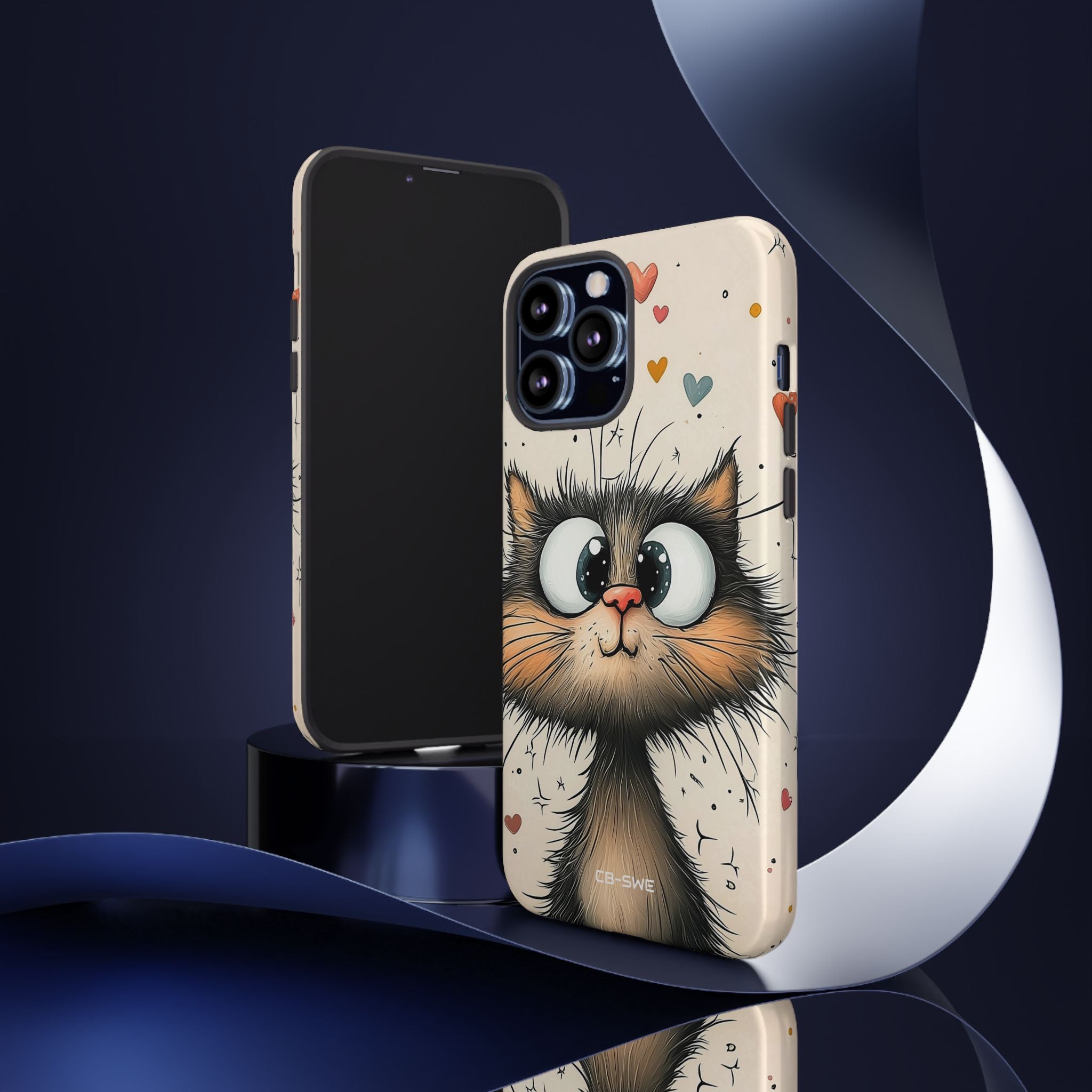 Whimsical Cat Smiles - iPhone Case