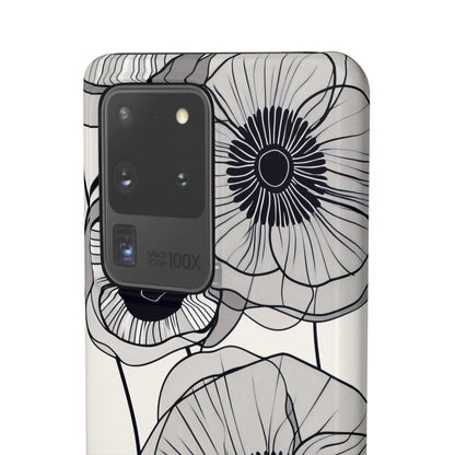 Modern Minimalist Flowers Samsung S20 - Slim Phone Case