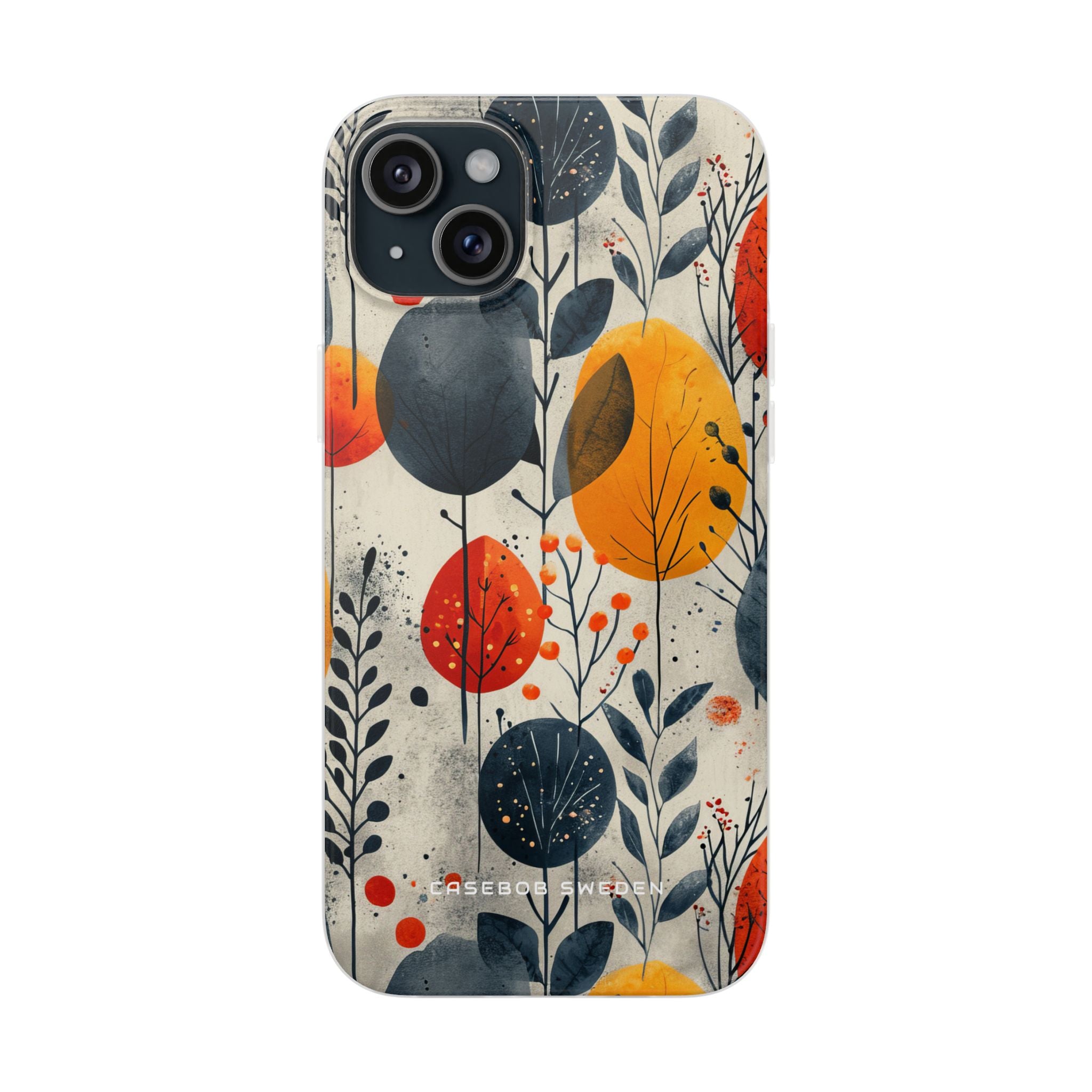 Vibrant Leaf Harmony iPhone 15 - Flexi Phone Case