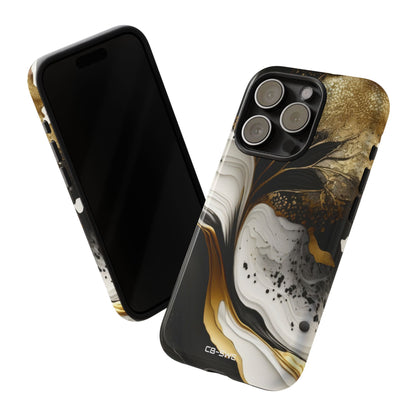 Gold Swirl Elegance - iPhone Case