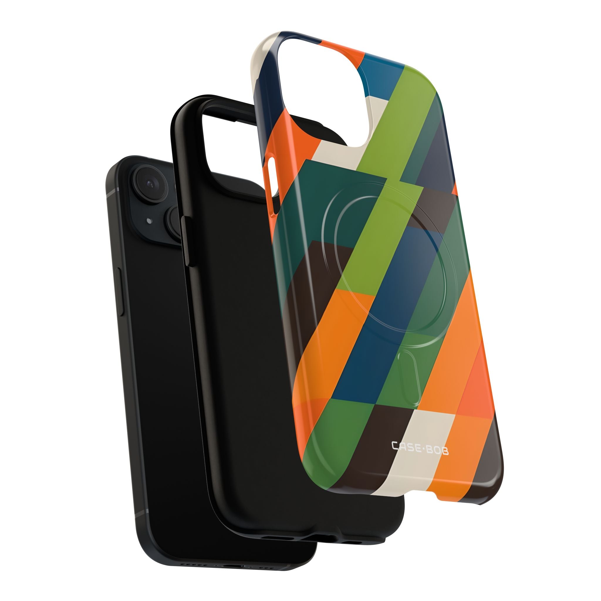 Diagonal Blaze iPhone 15 Case - Tough+