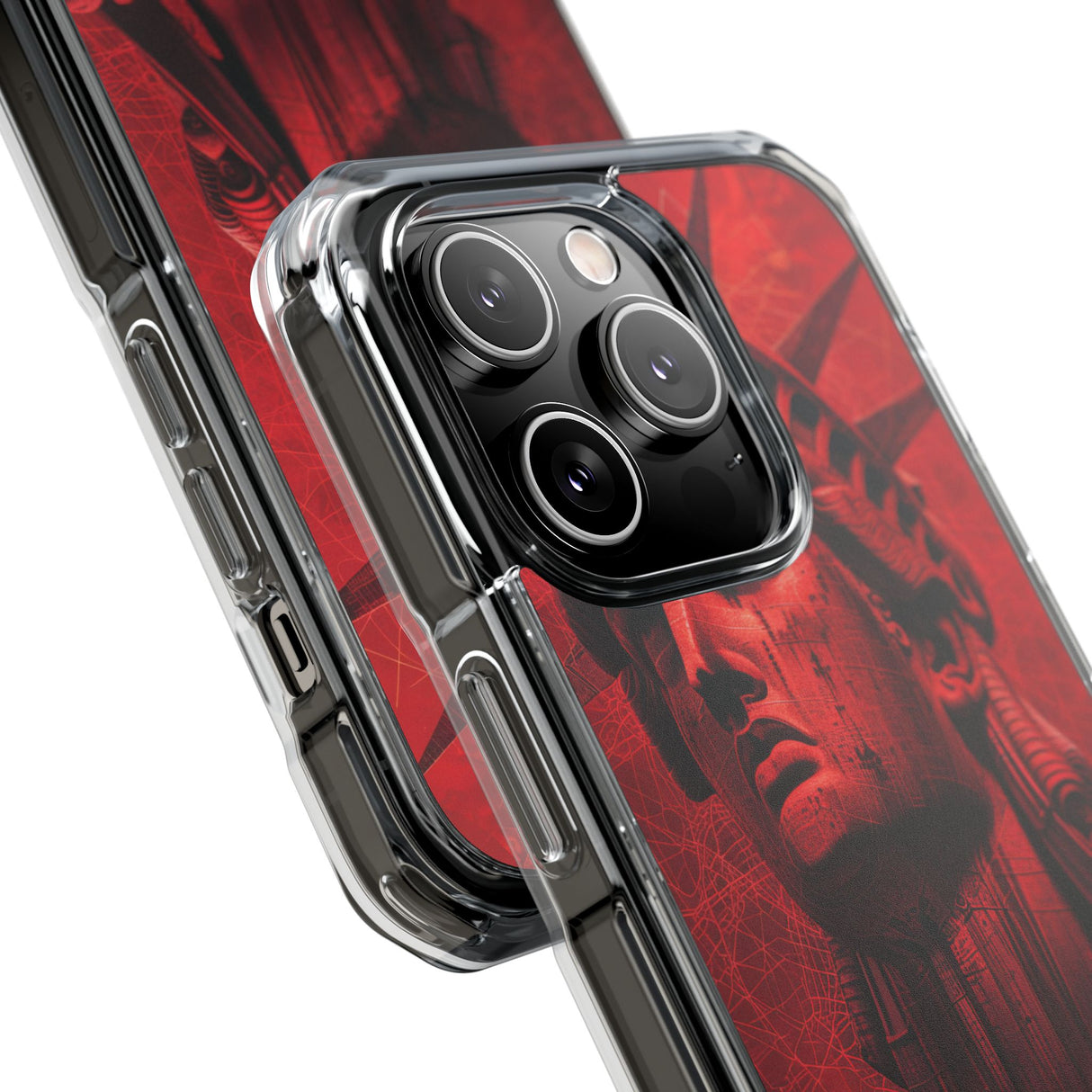 Red Liberty Revolution - Phone Case for iPhone (Clear Impact - Magnetic)