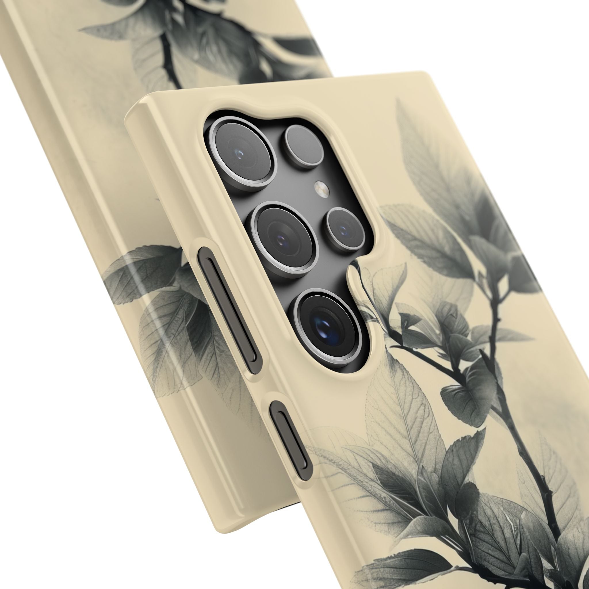 Beige Branch Art - Slim Samsung S24 Phone Case