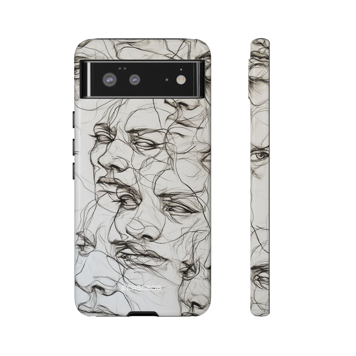 Ethereal Faces | Protective Phone Case for Google Pixel