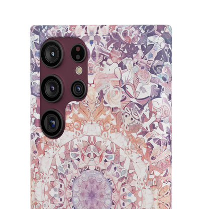 Purple Pink Mandala - Slim Samsung S22 Phone Case