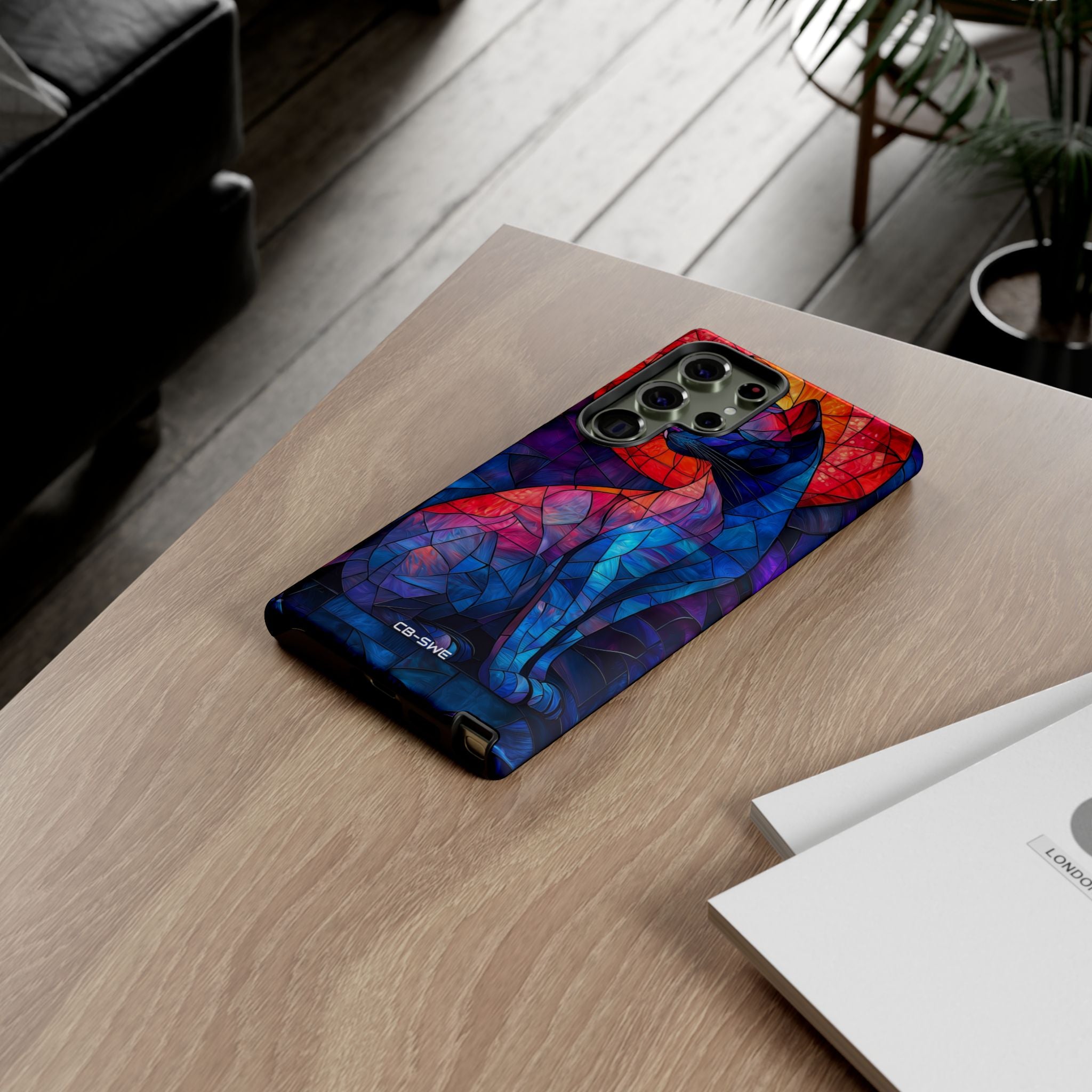 Cat Silhouettes Glow - Samsung Case