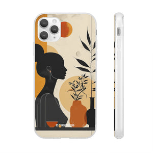 Modern Silhouette Tranquility | Flexible Phone Case for iPhone