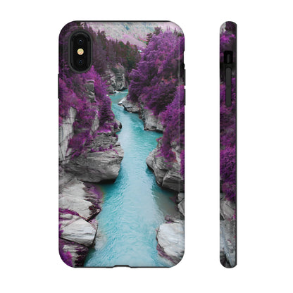 Purple Pine Forest - Protective Phone Case