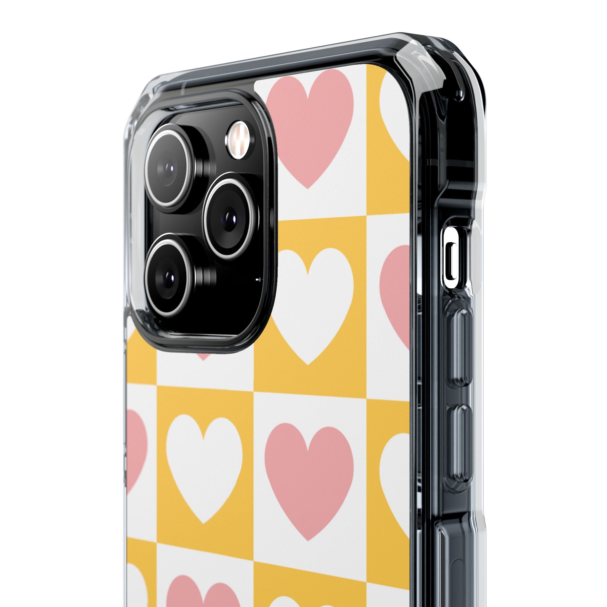 Heart Grid Harmony iPhone Case - Impact