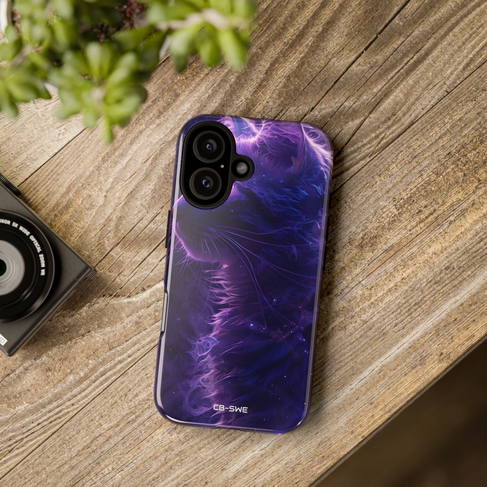 Mystical Starlit Cat - iPhone Case