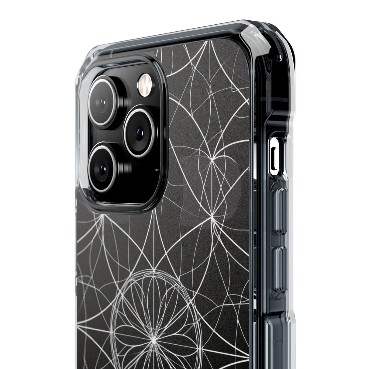 Symmetrische Eleganz – Handyhülle für iPhone (Clear Impact – Magnetisch)