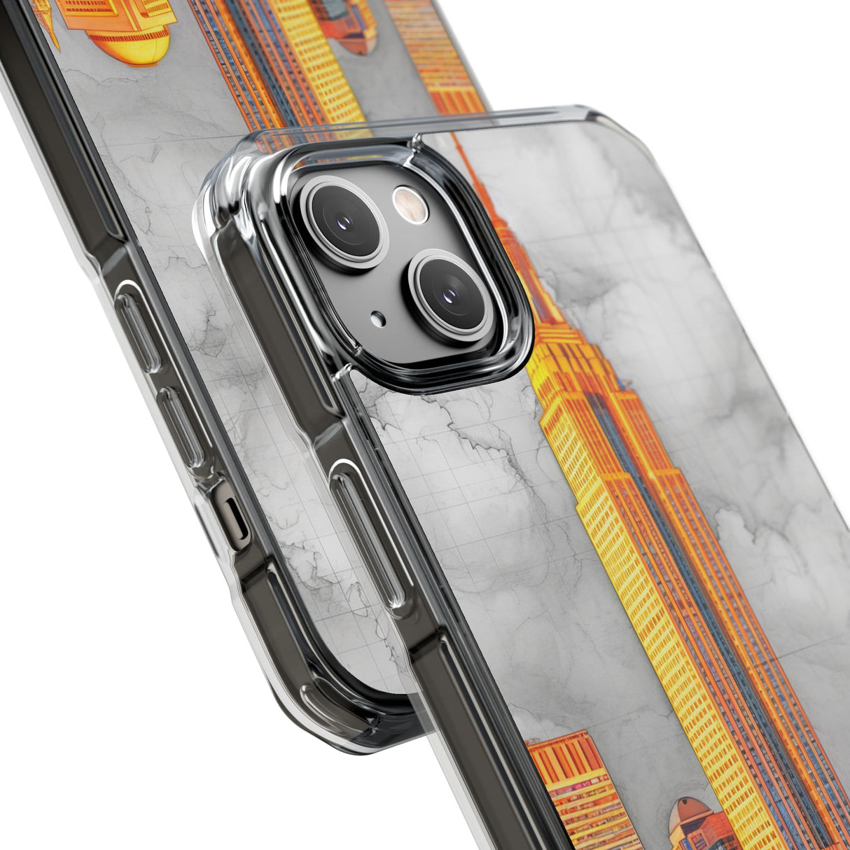 Urban Radiance - Phone Case for iPhone (Clear Impact - Magnetic)