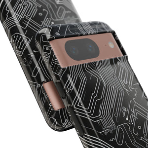 Cyber Circuitry Art | Protective Phone Case for Google Pixel