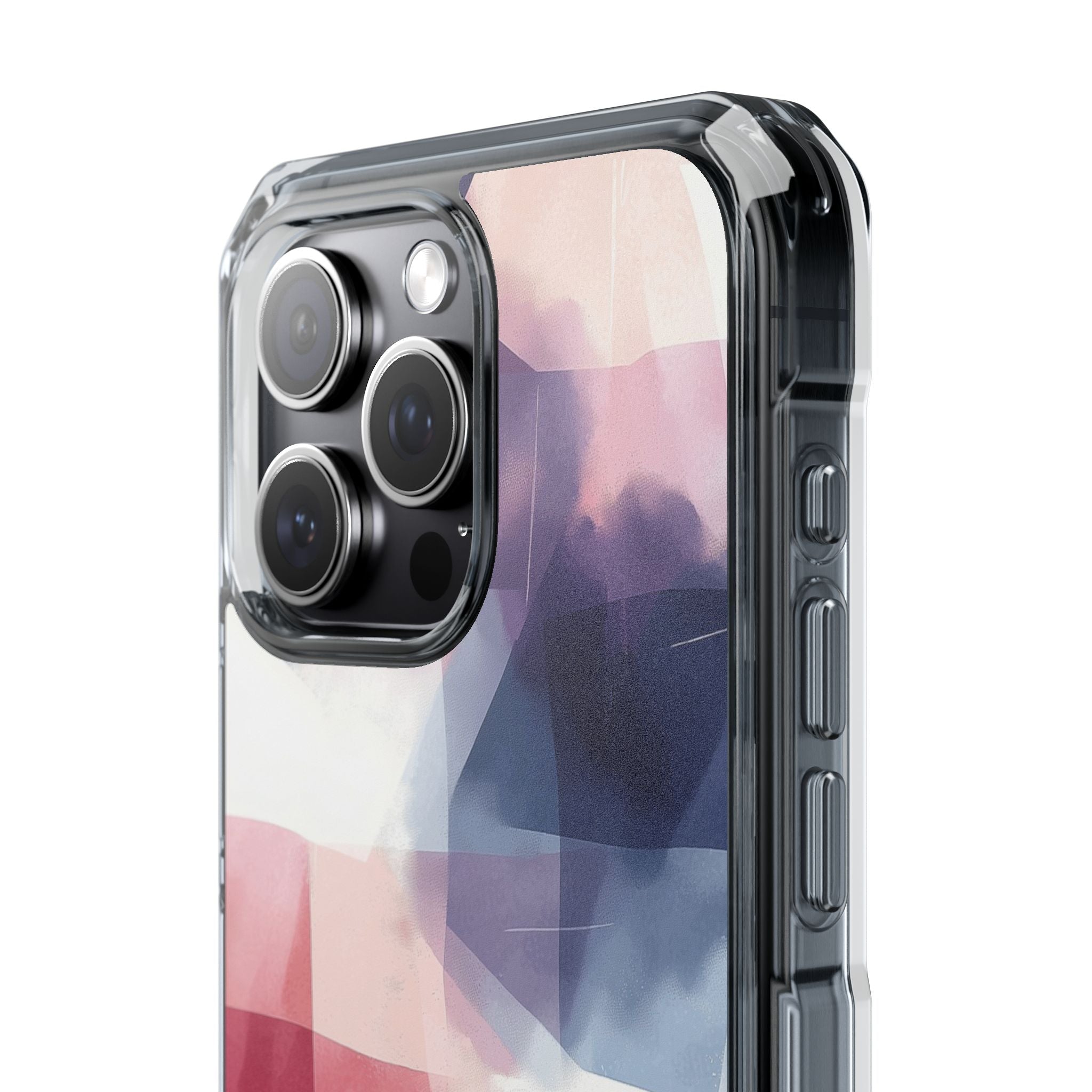 Fluid Shapes Merge iPhone Case - Impact
