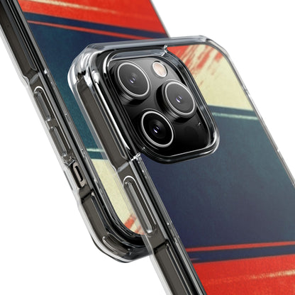 Blue Diagonal Motion iPhone 14 Pro Case - Impact