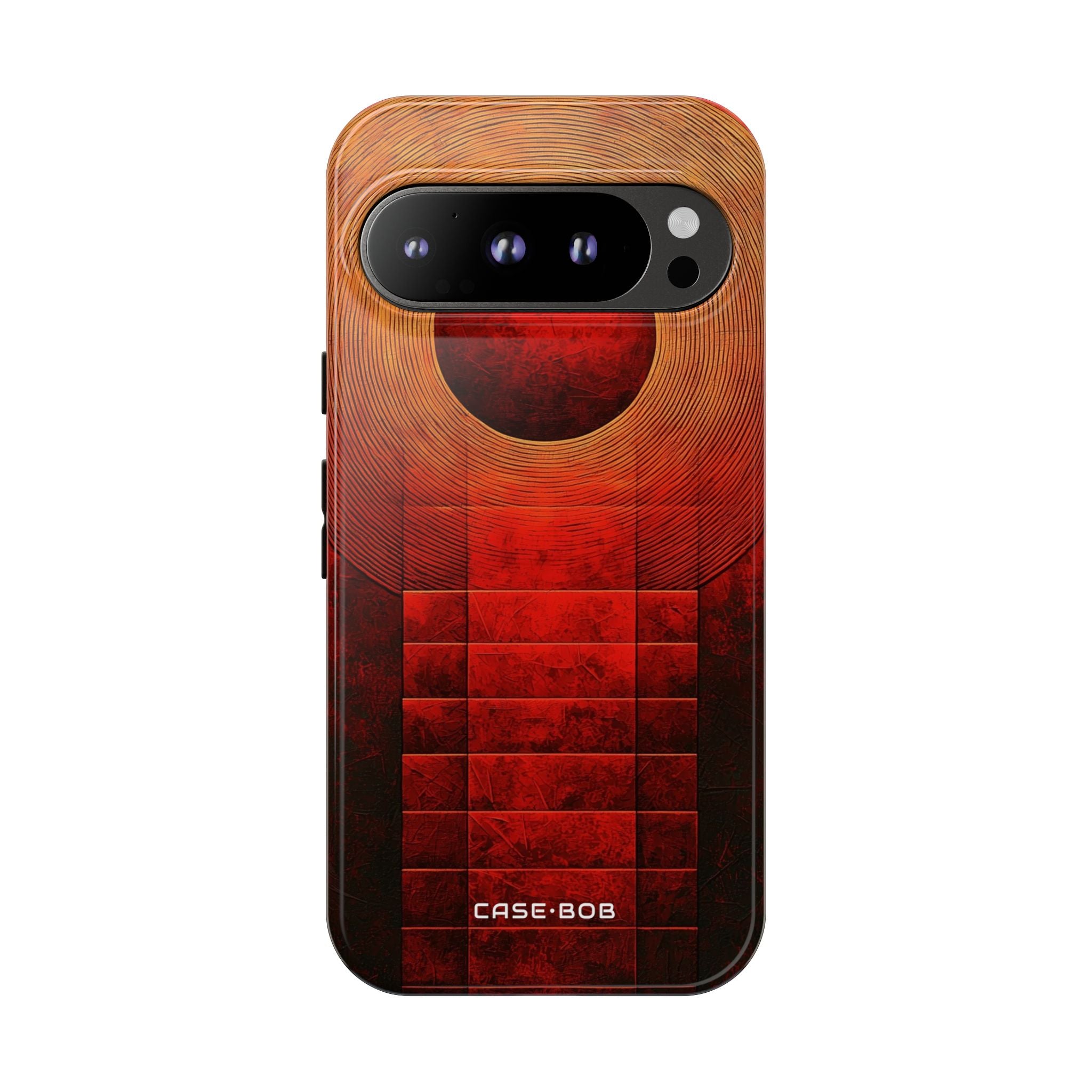 Crimson Orbit Google Pixel 9 Pro Case - Tough