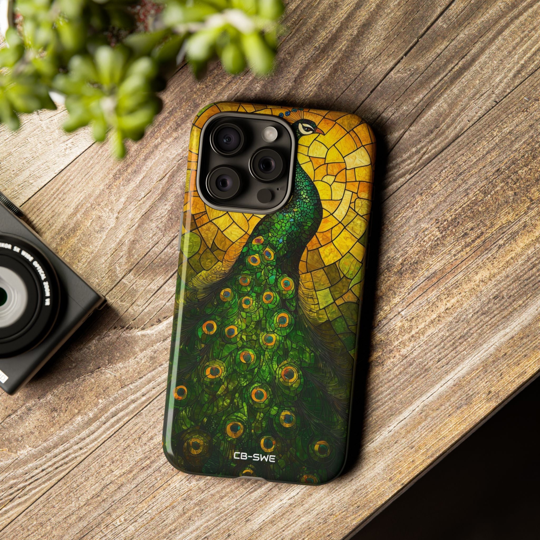 Peacock Spreads Light - iPhone Case
