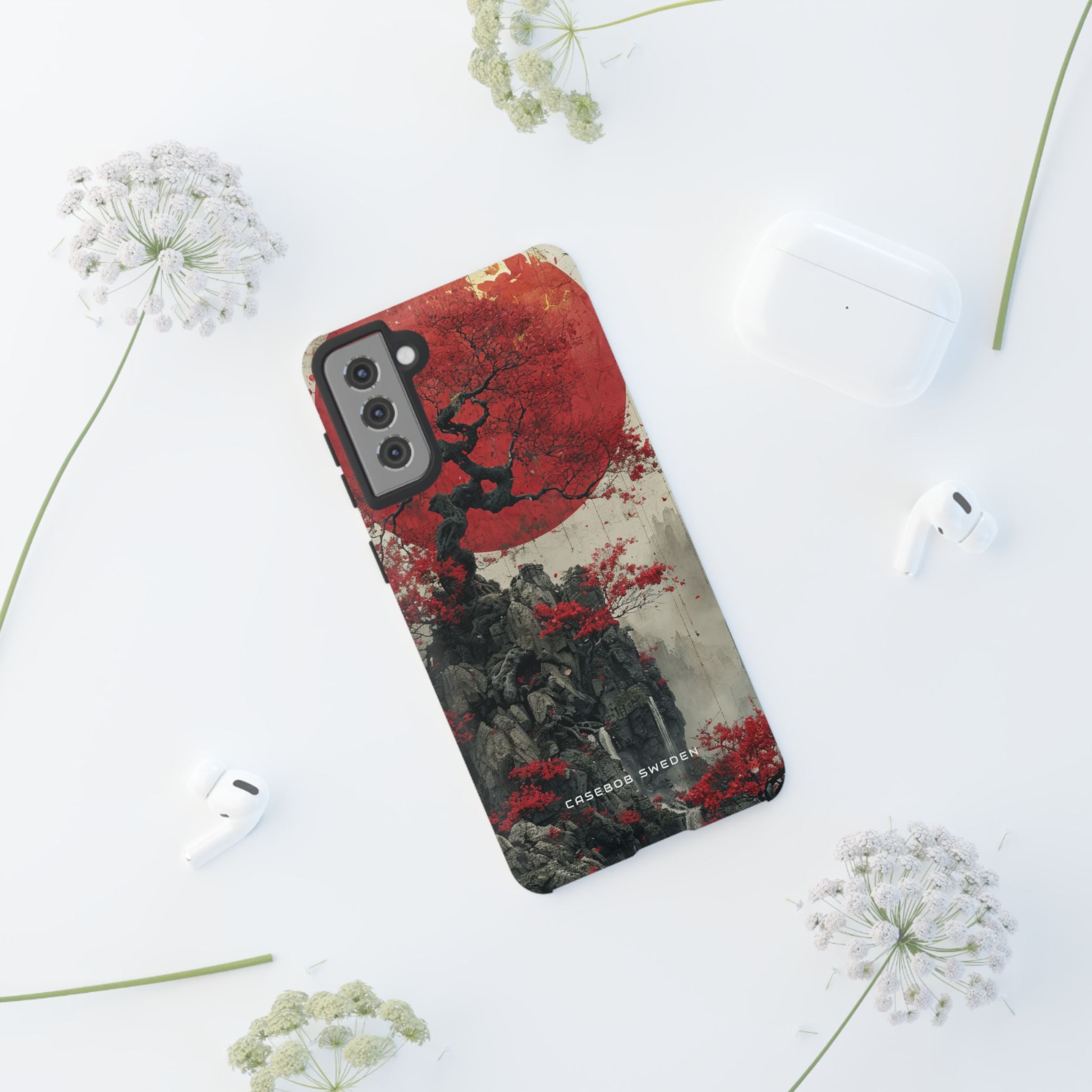 Zen Serenity in Red Harmony  Samsung S21 - Tough Phone Case