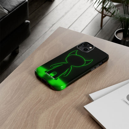 Neon Horned Glow iPhone 14 Plus Case - Tough