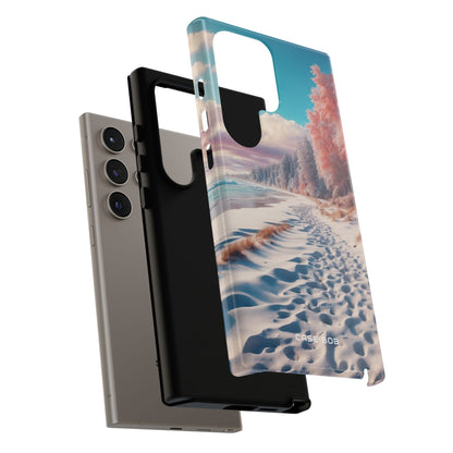 Snowy Footprints Samsung S24 Ultra Case - Tough